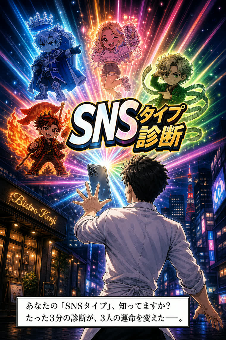 診断コンテンツの物語の1ページ