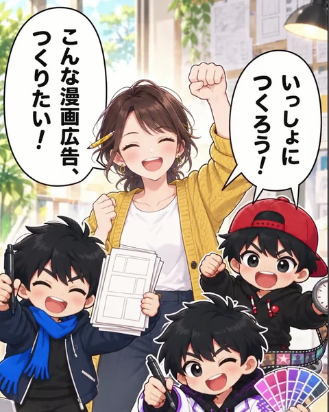 漫画動画広告。AIパクくん5 の無料配布の広告