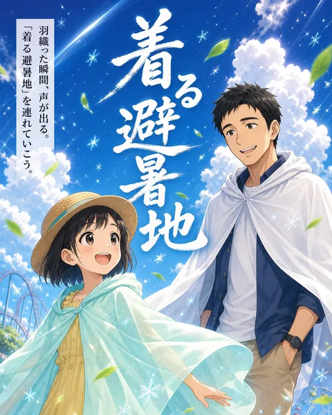漫画LP「着る避暑地」。冷感ポンチョ・全48ページ
